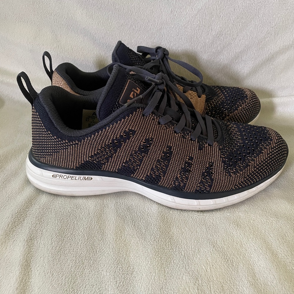 APL TechLoom Navy & Rose Gold size 8.5